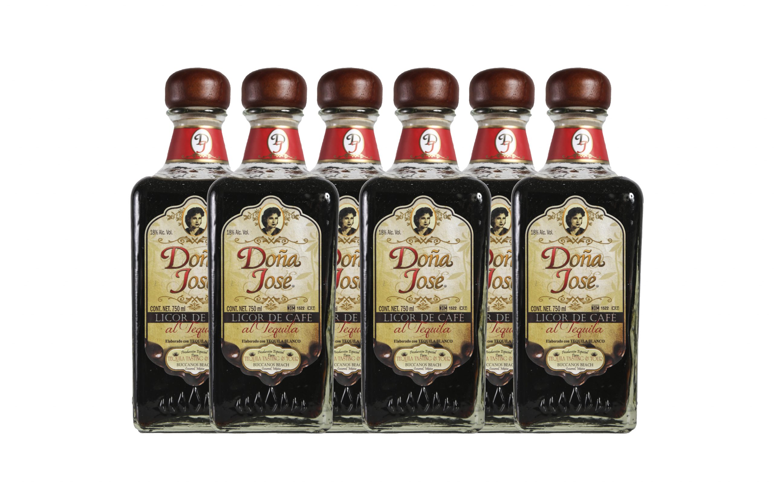 Licor Doña Jose Café 6 botellas 750 ml Hacienda de Oro Licor Doña Jose Café 6 botellas 750 ml Hacienda de Oro