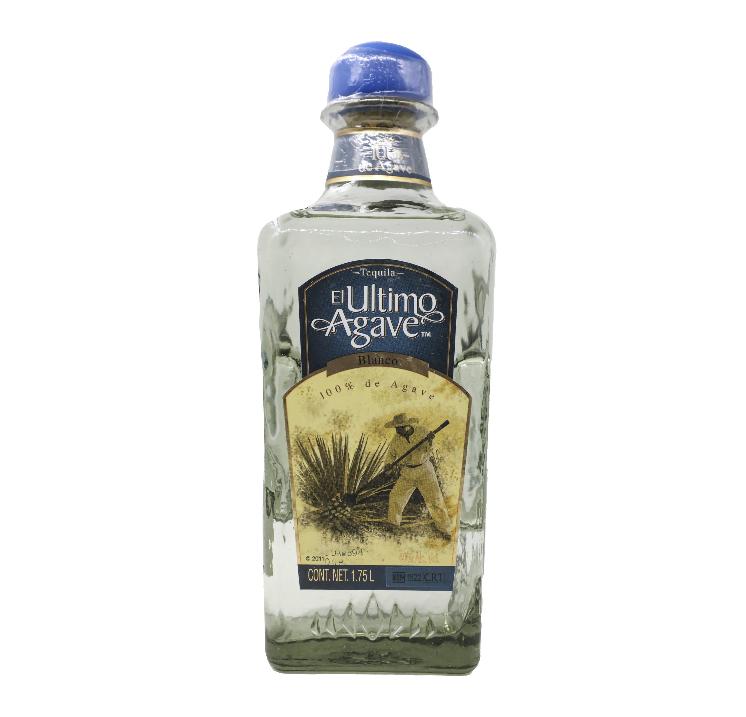 Tequila El último agave blanco 1,750 ml Hacienda de Oro