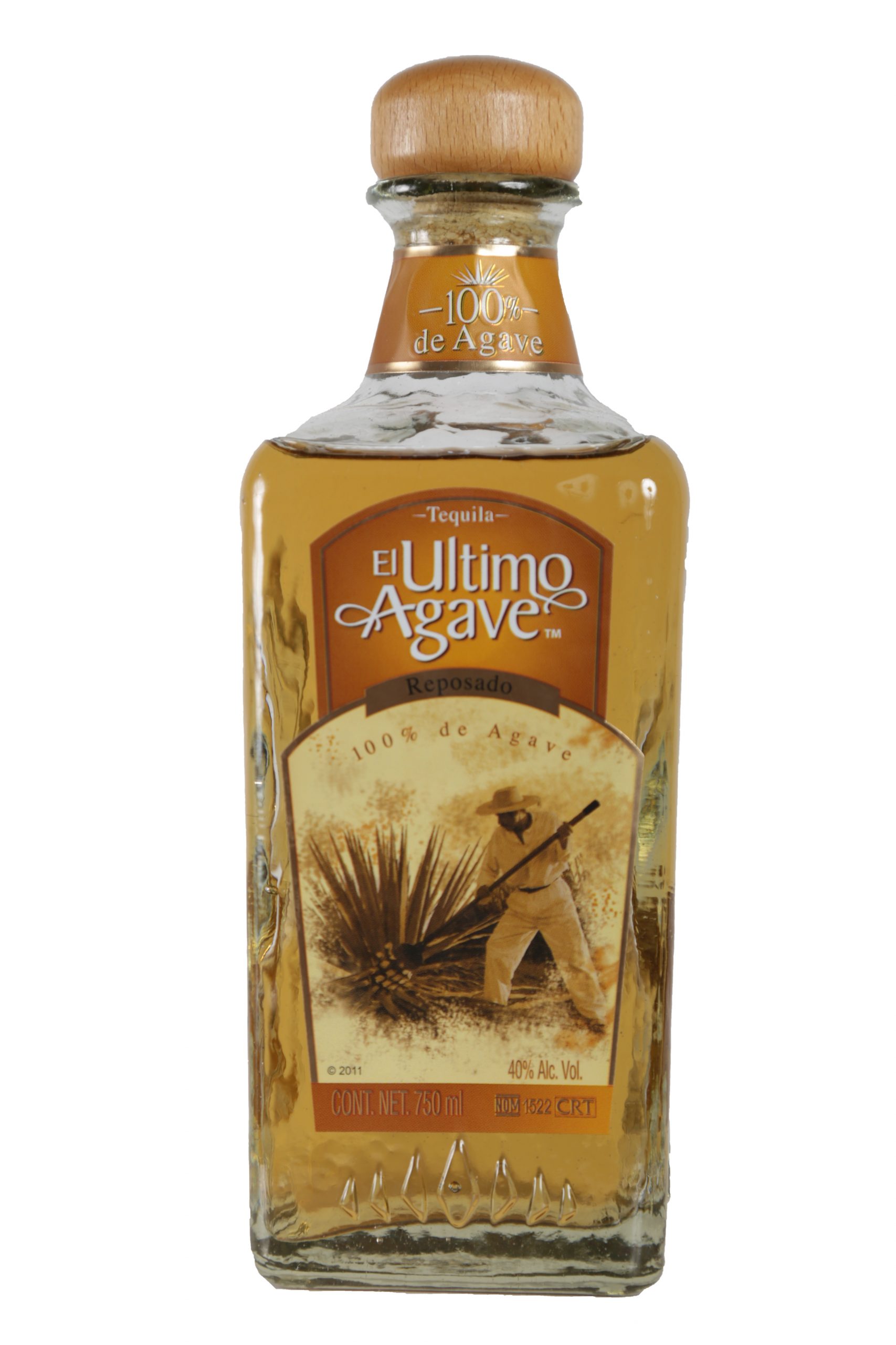 Tequila El último agave reposado 750 ml Hacienda de Oro